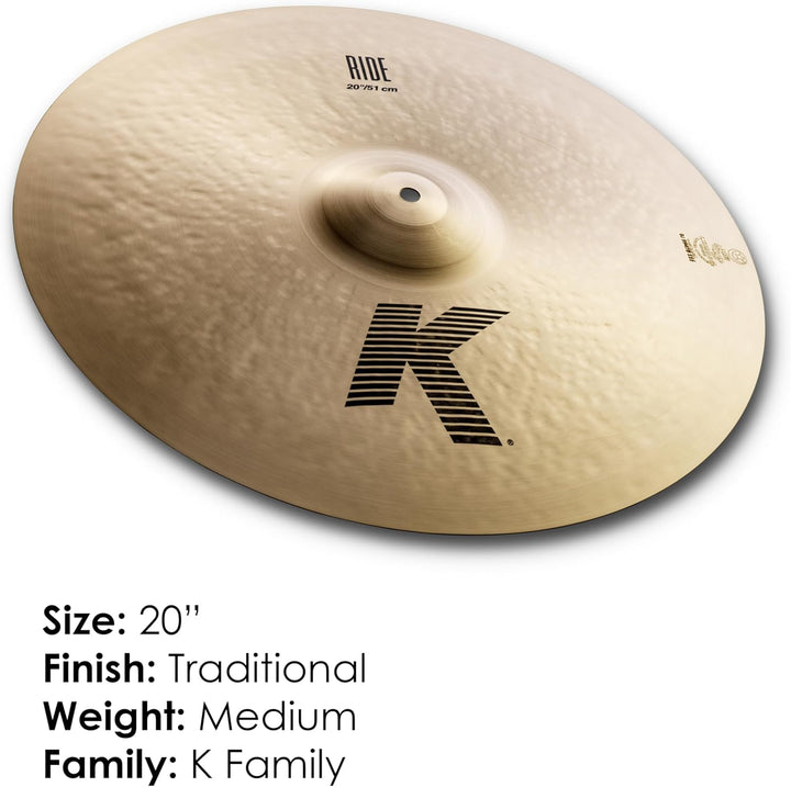 Zildjian K Zildjian Series - 20" Ride Cymbal 20 Zoll Ride, 20 Zoll Ride