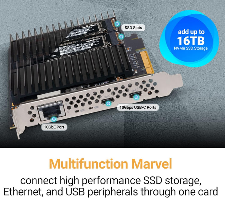 Sonnet Technologies McFiver PCIe Karte, G10E-USBC-M2-E