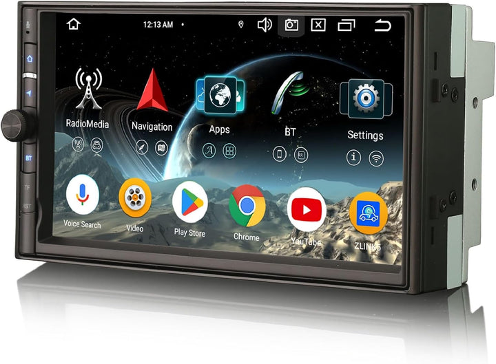Erisin 2Din Universal Android 14 Autoradio Acht Kern 4GB+64GB DAB+ für Nissan mit 7 Zoll IPS Bildsch