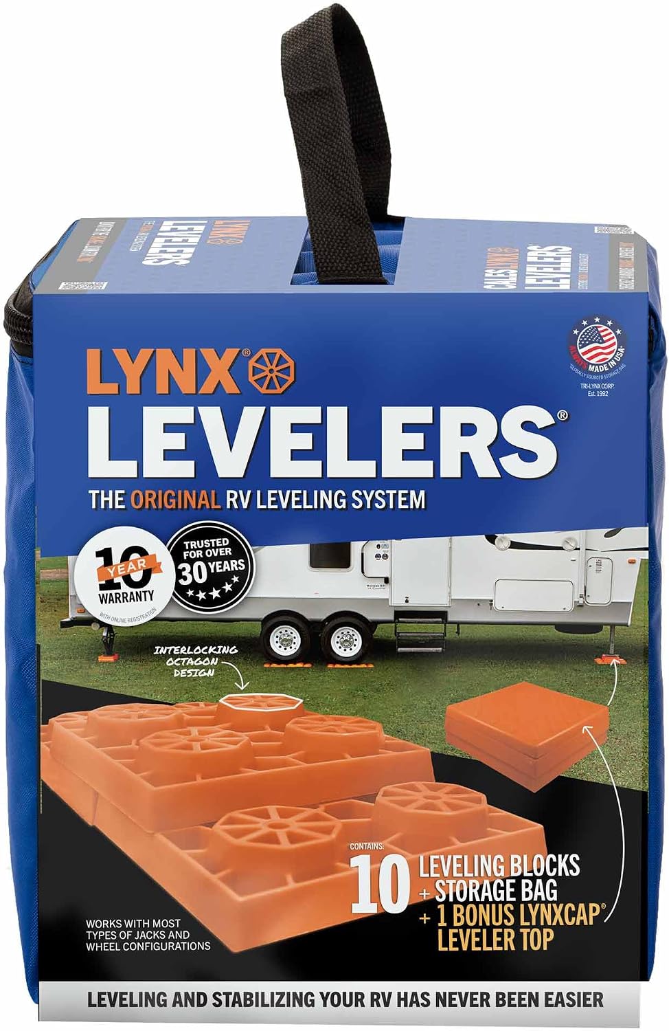 Tri-Lynx 00015 Ausgleichs- und Stützplattenset für Wohnmobile, 10er Pack Tri-Lynx 00015 Nivellierer,
