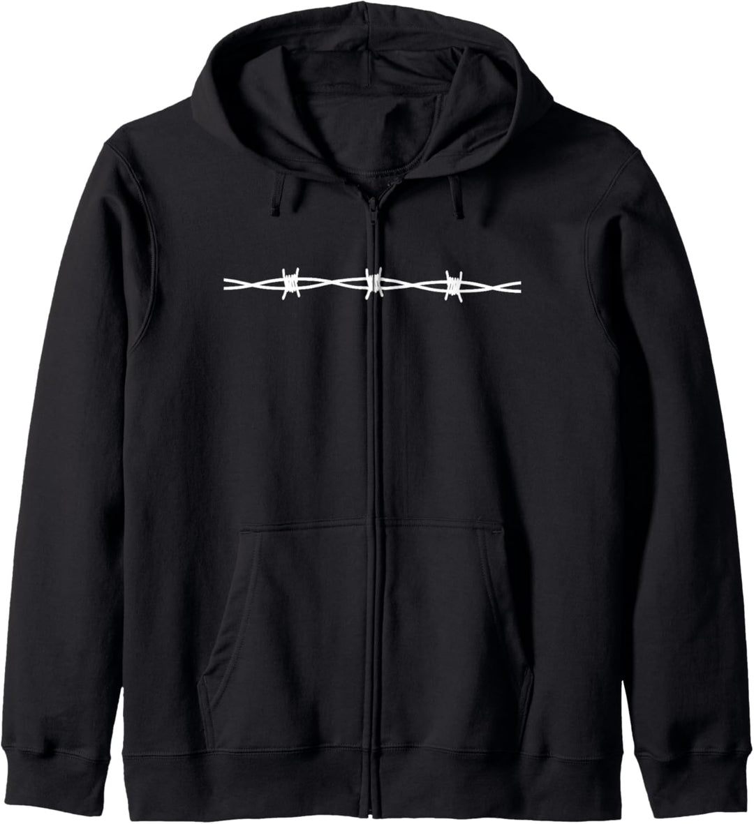 Grunge Aesthetic Stacheldraht Aesthetic Goth Kapuzenjacke
