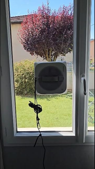 WISEBOT Fensterputzroboter KI-Navigation, 3-Fach Spray, Eckenreinigung | Fensterroboter mit quadrati