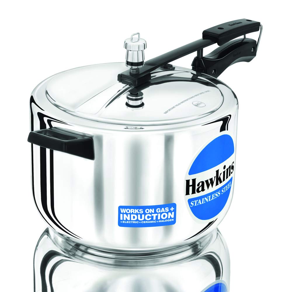 HAWKINS B85 Schnellkochtopf, 8 l, silberfarben, Edelstahl, Silber