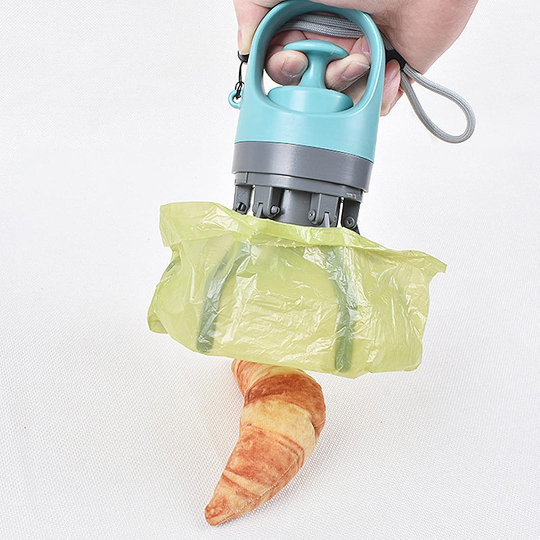 Qcwwy Dog Pooper Scooper, Dog Claw Poop Scooper Zero Portable Pet Poop Scooper mit Taschenspender Do