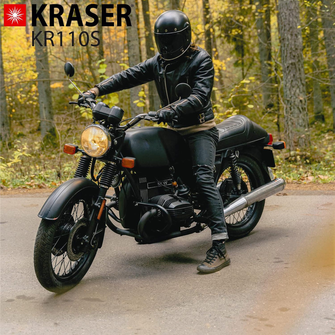 KRASER KR110S Bremsscheibenschloss mit SRA Zulassung, Motorrad Diebstahlsicherung, 10mm Doppelversch
