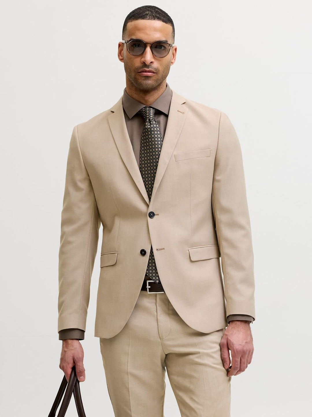 JACK & JONES Male Einreihiger Blazer JPRSOLARIS Super Slim Fit Blazer 42 Pure Cashmere, 42 Pure Cash