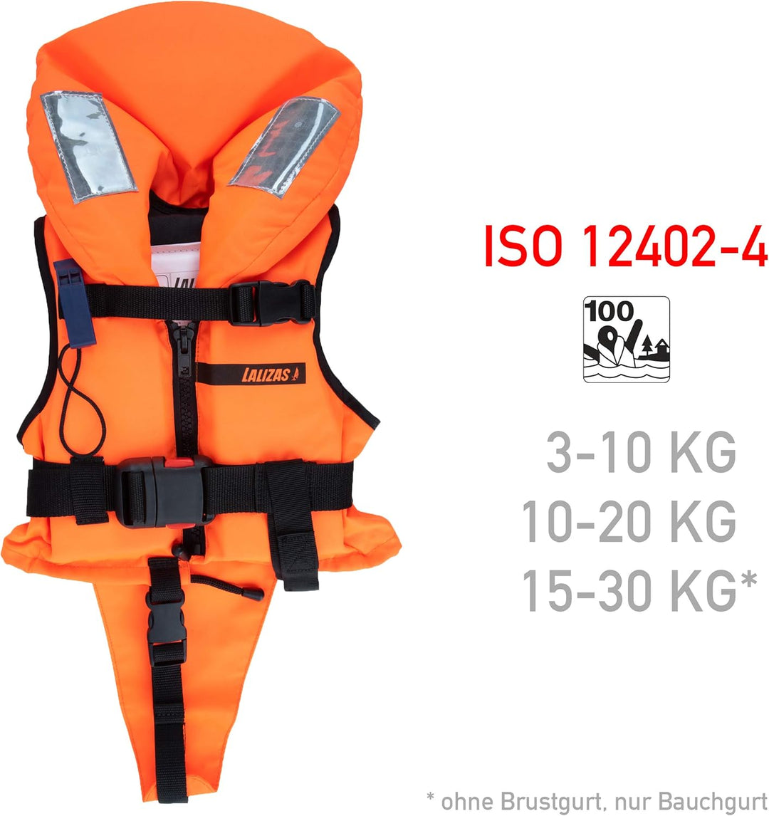 HonuNautic Feststoff Rettungsweste für Kinder und Erwachsene | Feststoffweste | 100 N, CE ISO 12402-