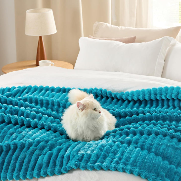 BEDSURE Kuscheldecke Flauschig Decke Fleecedecke – Weiche Warme Grobe Korddecke Gemütlicher Überwurf