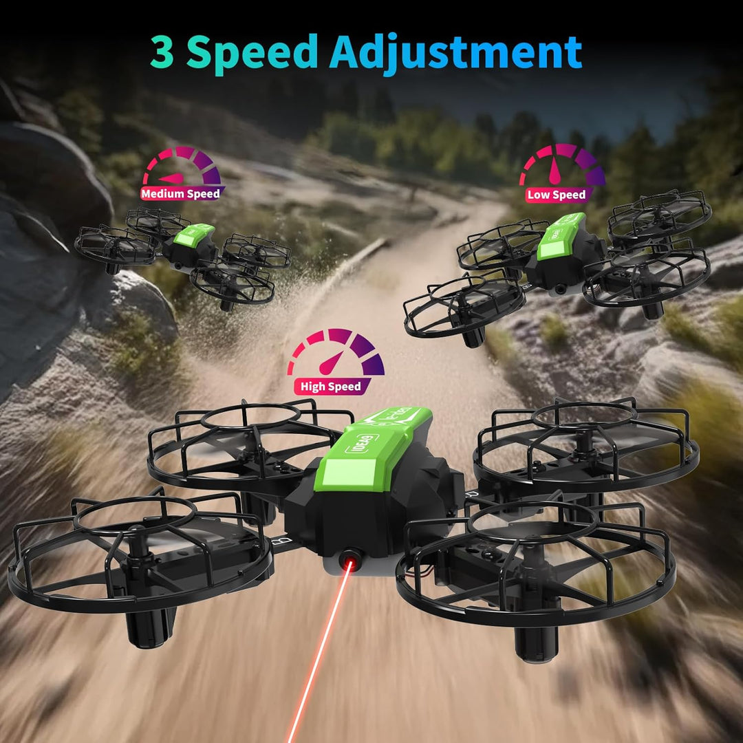 LE-IDEA Zusammengebaut Drone mit Wettbewerbsmodell, RC Quadcopter mit 3 Geschwindigkeitsmodi Headles
