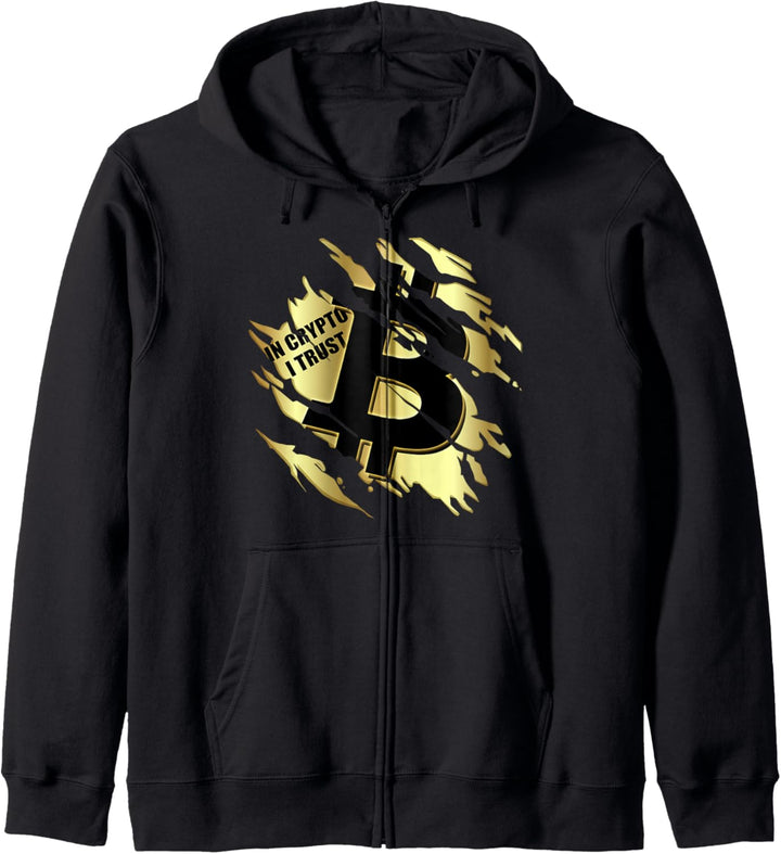 Aktien Broker Crypto Bitcoin Börse Trader Cryptocurrency Kapuzenjacke