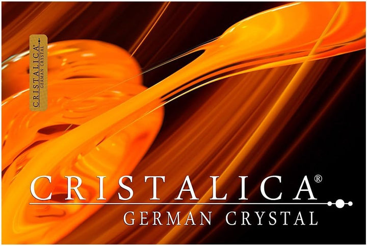 CRISTALICA Vase Auf Fuss Blumenvase Pokalvase Opera H 26 cm Transparentes Kristallglas Glas Klassisc