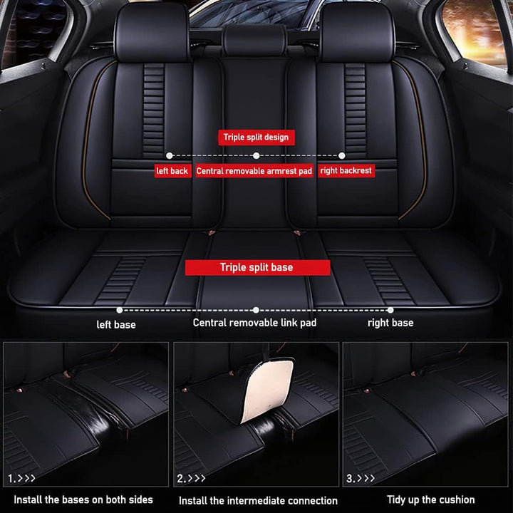 Pongchan Voll Set Auto Sitzbezüge, Autoschonbezug Universal passend für Volkswagen Arteon 2000-2023