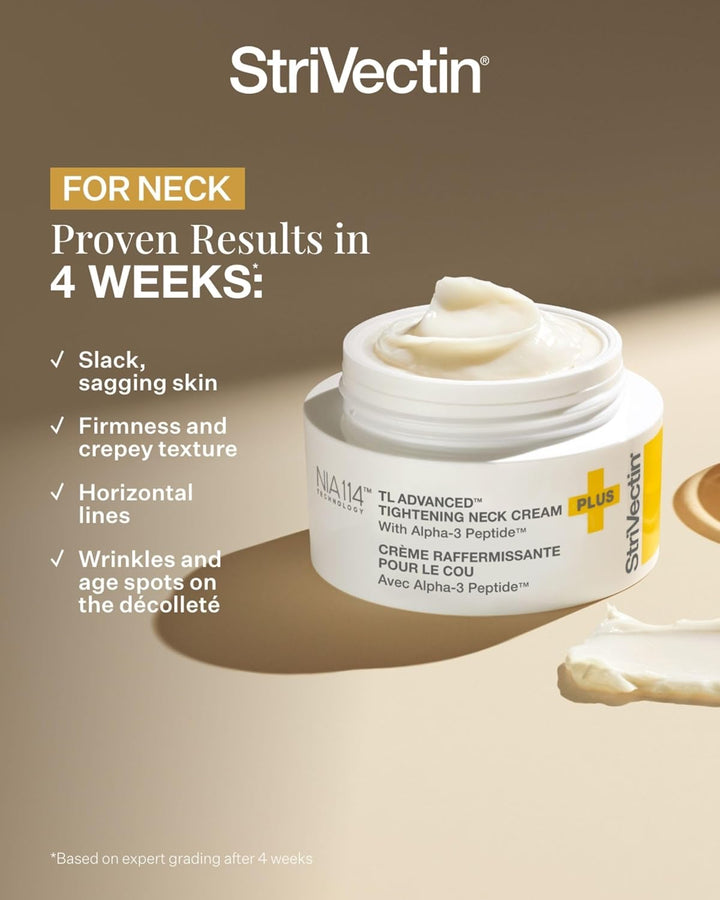 StriVectin TL Advanced™ Tightening Neck Cream PLUS, 3.4 oz for Tightening and Firming Neck & Décolle