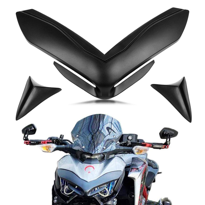 PSLER® Motorrad Frontverkleidung Nasenabdeckung für Kawasaki Z900 2017-2019 (Schwarz), Schwarz
