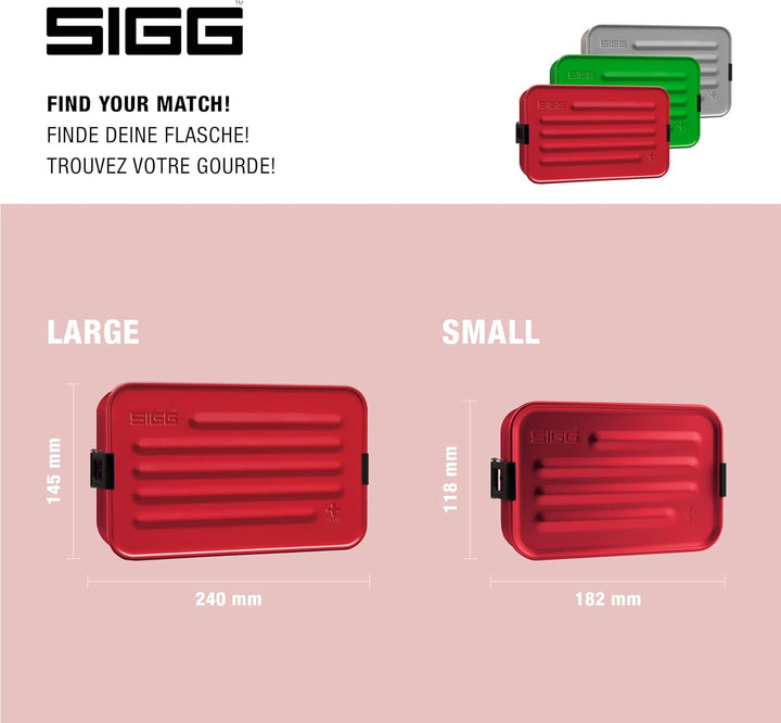 SIGG - Alu Lunchbox Plus - Brotdose Mit Unterteilung - Preisgekrönt - Spülmaschinenfest &amp; Mikrowelle