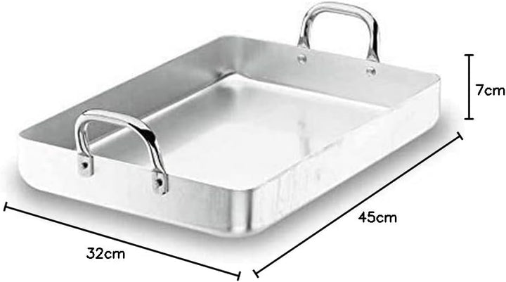 Lacor 20545F Bratpfanne mit Fixier Griffen 45 cm