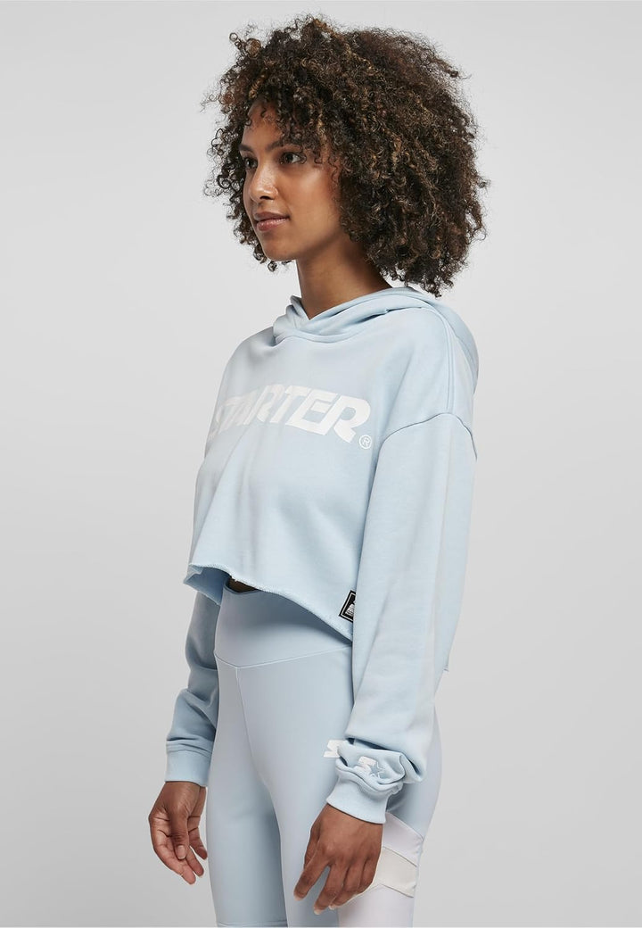 STARTER BLACK LABEL Damen Ladies Starter Cropped Hoody, Icewaterblue