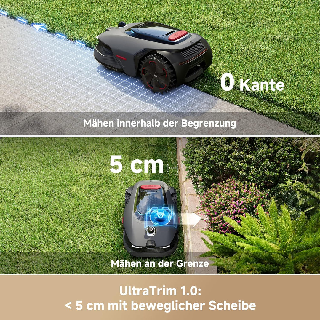 MOVA LiDAX Ultra 1600 Mähroboter ohne Begrenzungskabel mit 4G, Empf. 1600 m², ohne RTK & automatisch