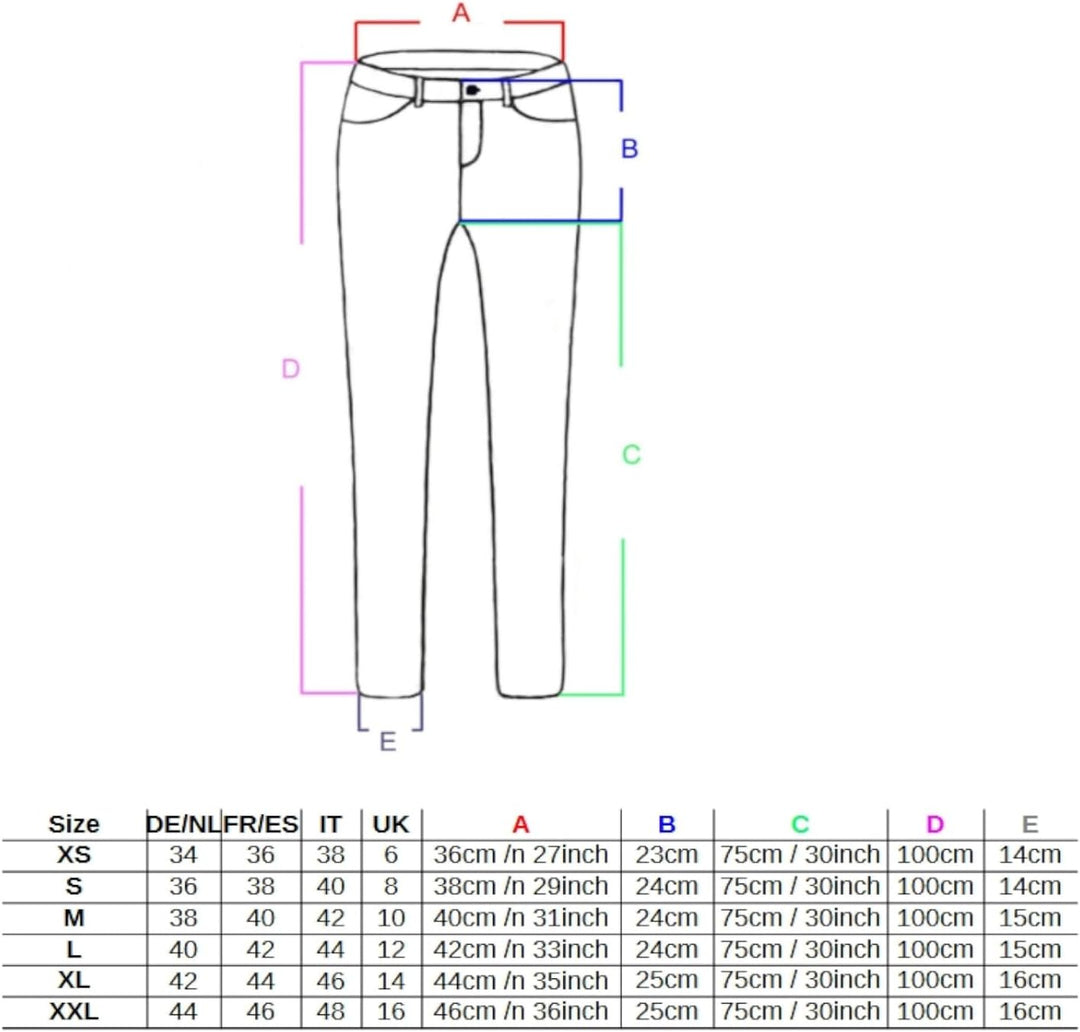 Fraternel Chino Damenhose Stoffhose normal Waist XS Weiss, XS Weiss