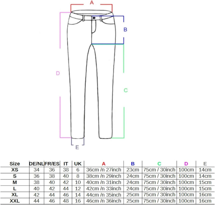 Fraternel Chino Damenhose Stoffhose normal Waist XS Weiss, XS Weiss
