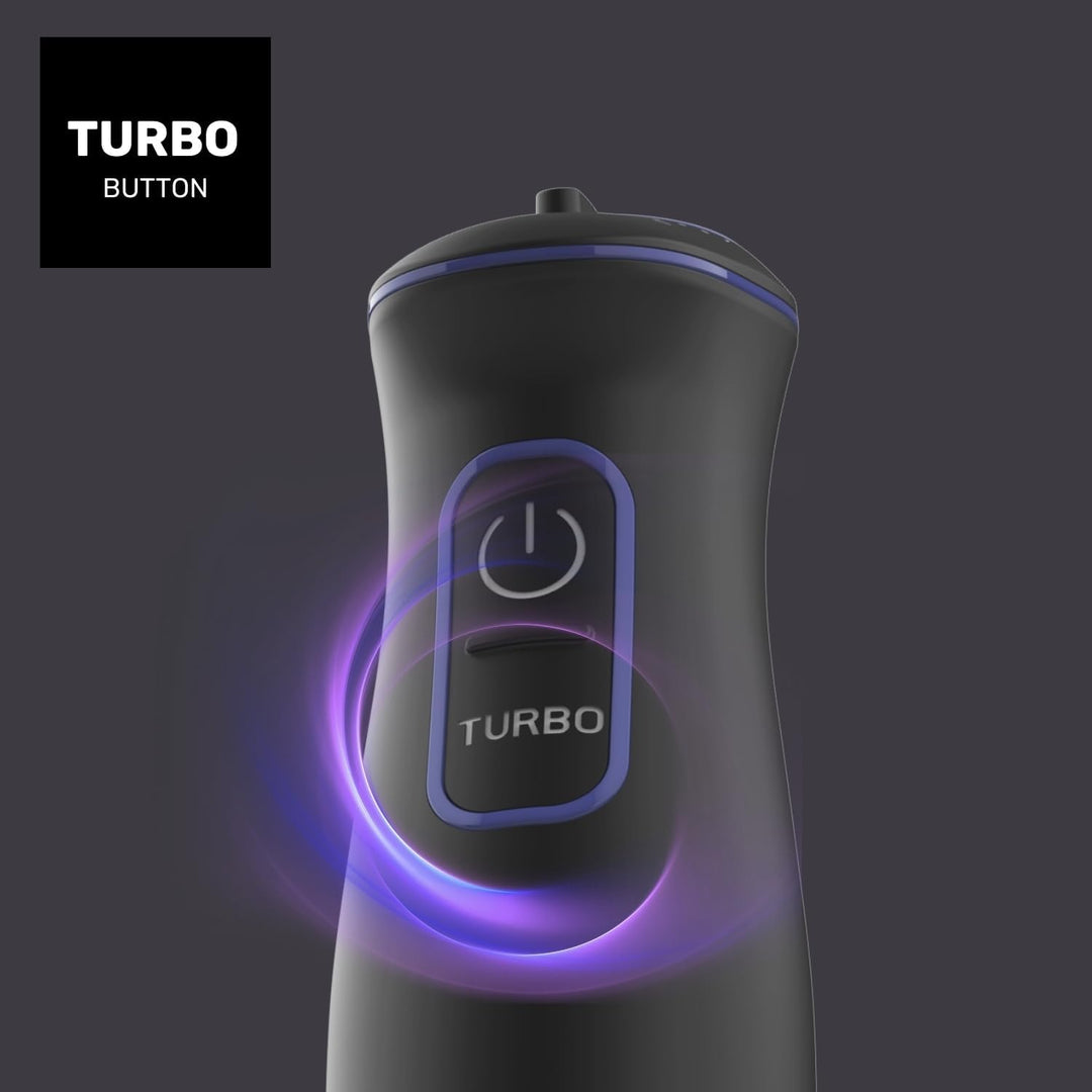Taurus Amazing AHB1000X - Stabmixer 1000W, 20 Geschwindigkeitsstufen, Turbo-Funktion, 4 Klingen aus
