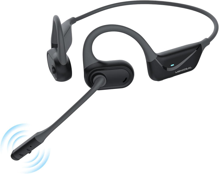 MONODEAL Bluetooth Headset mit Mikrofon, Open-Ear Kopfhörer Bluetooth 5.4 mit Geräuschunterdrückung