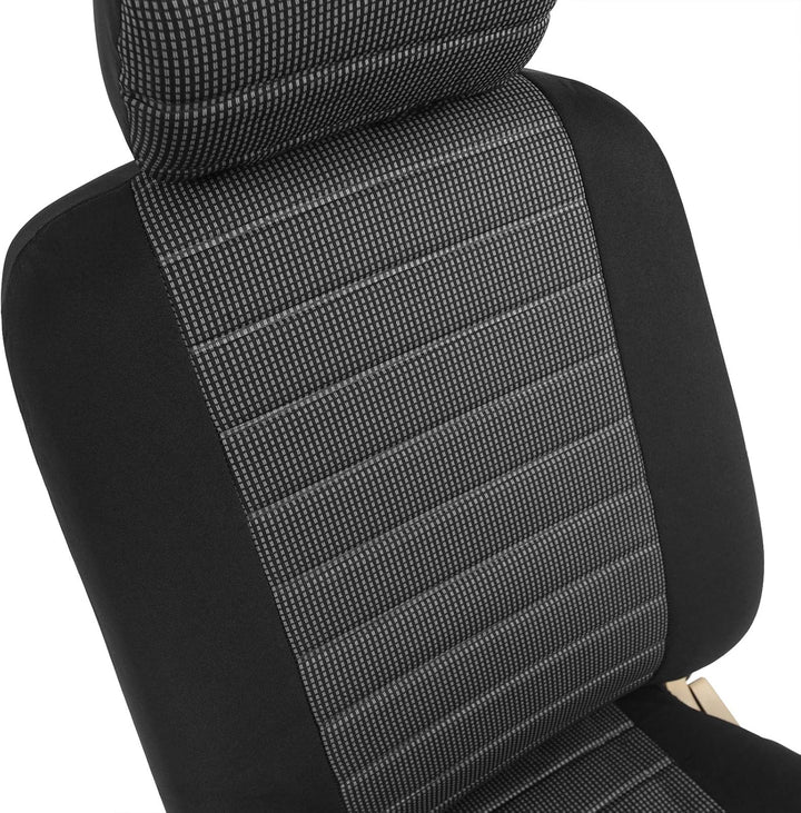 WOLTU Sitzbezüge Auto Einzelsitzbezug universal Grösse, 7er Set, schwarz/grau, grau