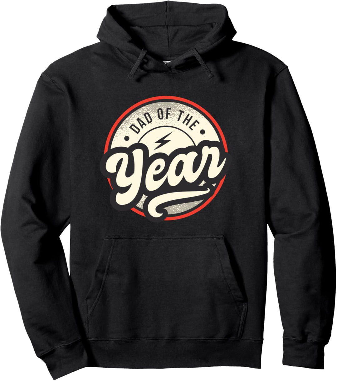 Dad of the Year | Cool Fathers Day Themed Logo Pullover Hoodie