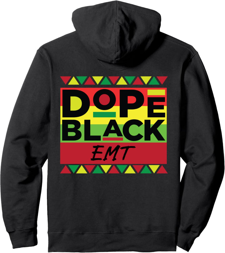 Dope Black (EMT) Unapologetically Afroamerikaner Melanin Pullover Hoodie
