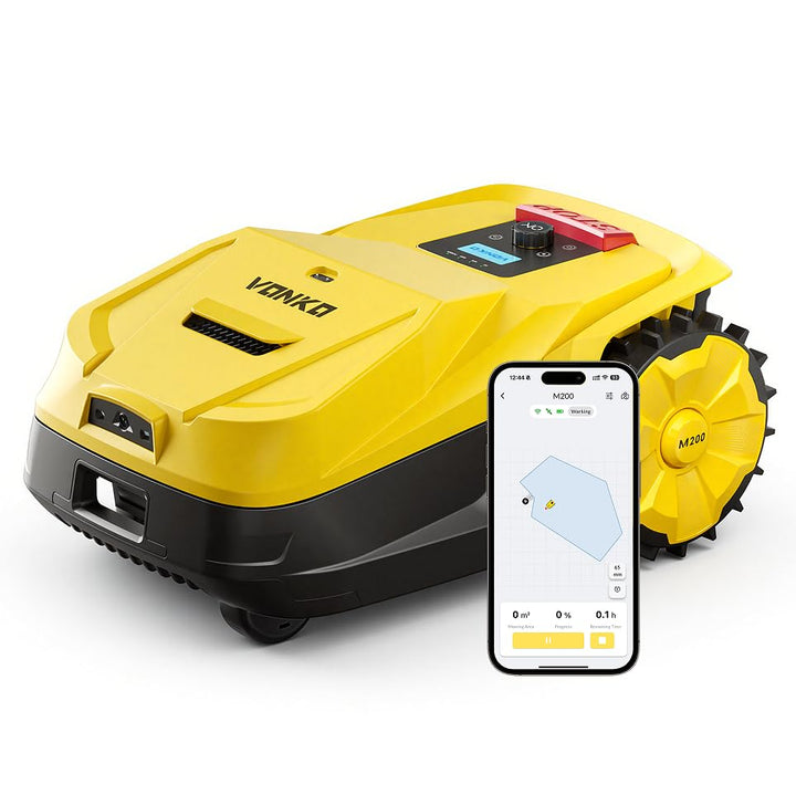 VONKO M200 Mähroboter ohne Begrenzungskabel, RTK + Vision Navigation, Empf. 1500 m², KI-gestützte au
