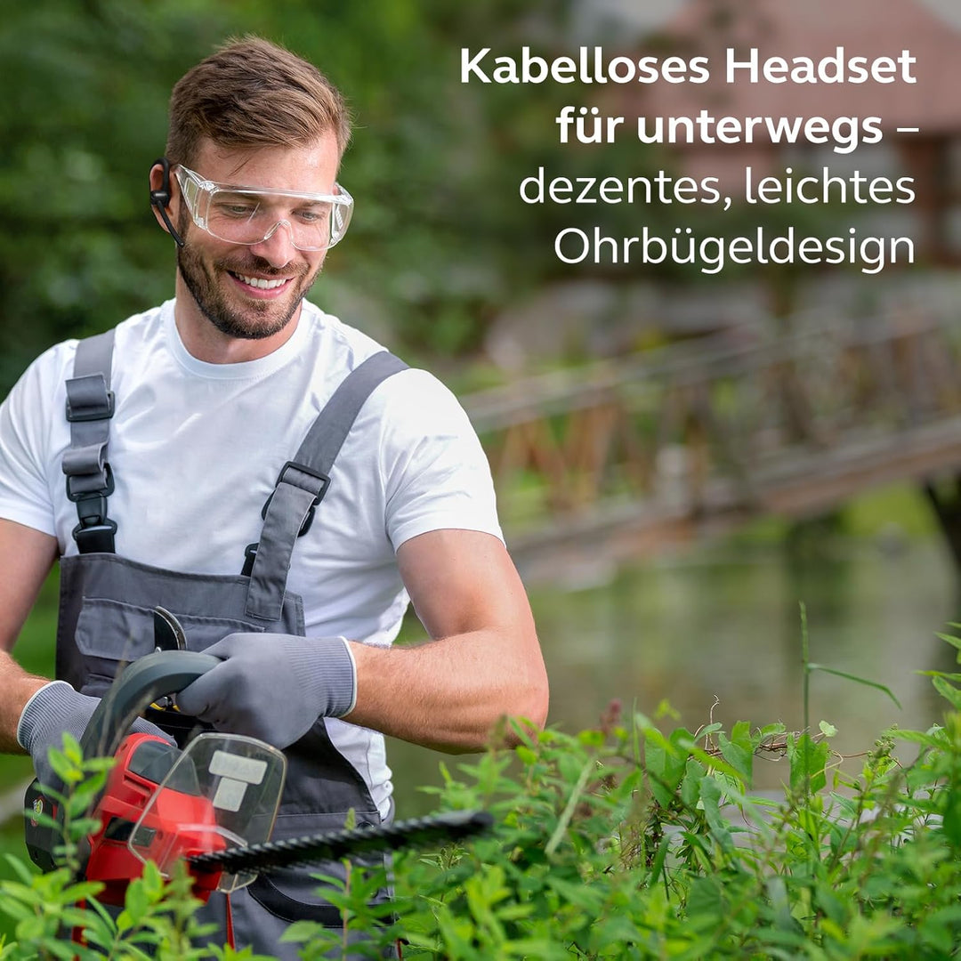 Jabra Perform Go 4 Mono Bluetooth Headset, Einohr-Wireless-Headset mit Dual-Mikrofon Geräuschunterdr