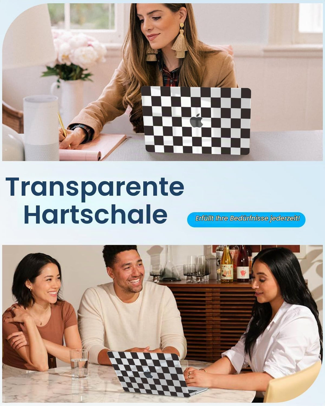Fintie Hülle Kompatibel mit MacBook Air 13,6 Zoll M5 M4 M3 M2 (2026-2022) A3449 A3240 A3113 A2681, U