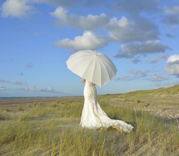 iX-brella Hochzeitsschirm Brautschirm Wedding Heart - personalisiert mit Name - filigranes Herz klei