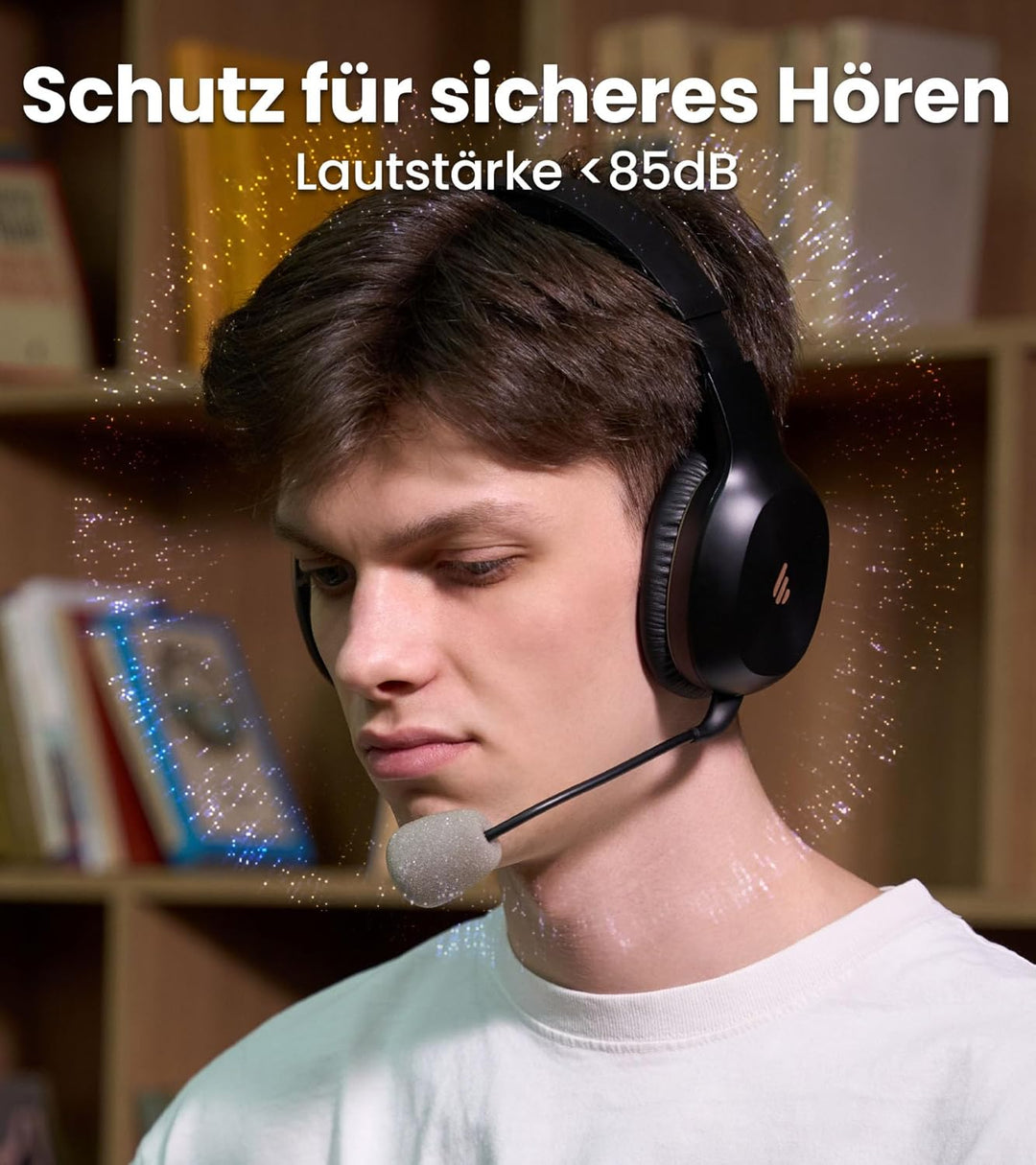 Edifier K750W Drahtloser Over-Ear-Kopfhörer mit abnehmbarem Bügelmikrofon, AI-Anrufgeräuschunterdrüc