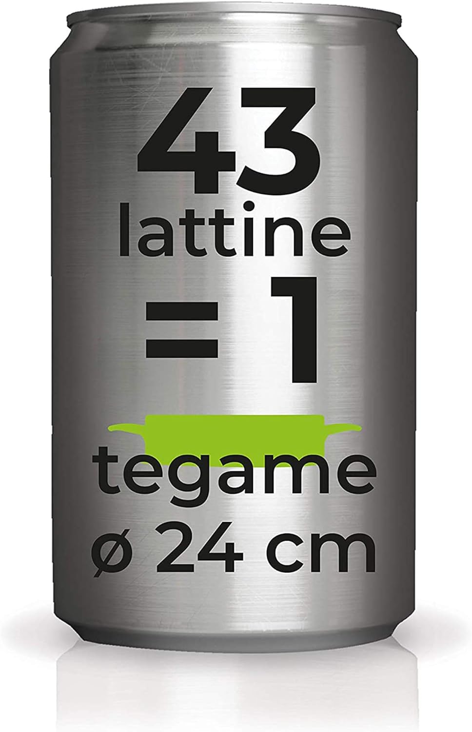 Moneta Recy tegame Dosenrecycelt 2.1 Liter, Aluminium 24, 24