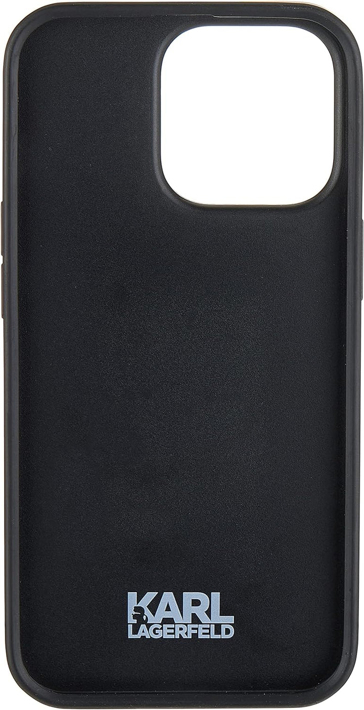 Karl Lagerfeld Iconic Karl Flower - iPhone 13 Pro Hülle (Grau)