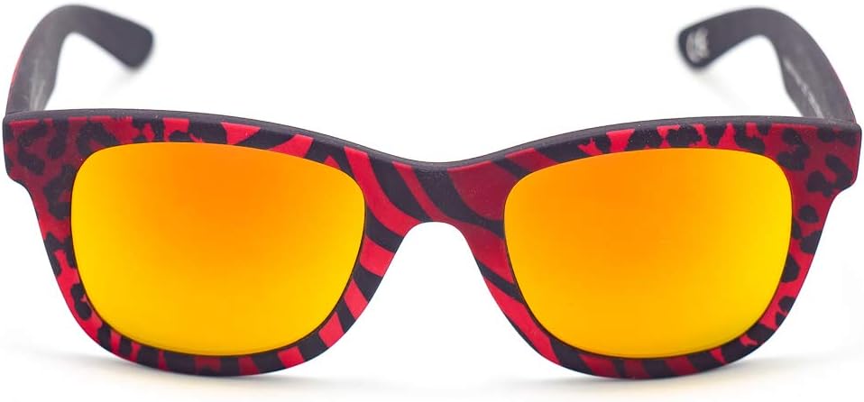 Italia Independent Unisex-Erwachsene 0090-ZEB-053 Sonnenbrille, Rot (Rojo), 50
