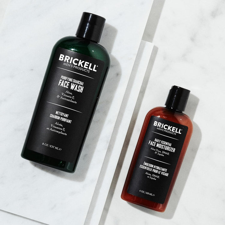 Brickell Men's Products täglich wesentliche gesichtspflege routine ii, purifying charcoal face wash