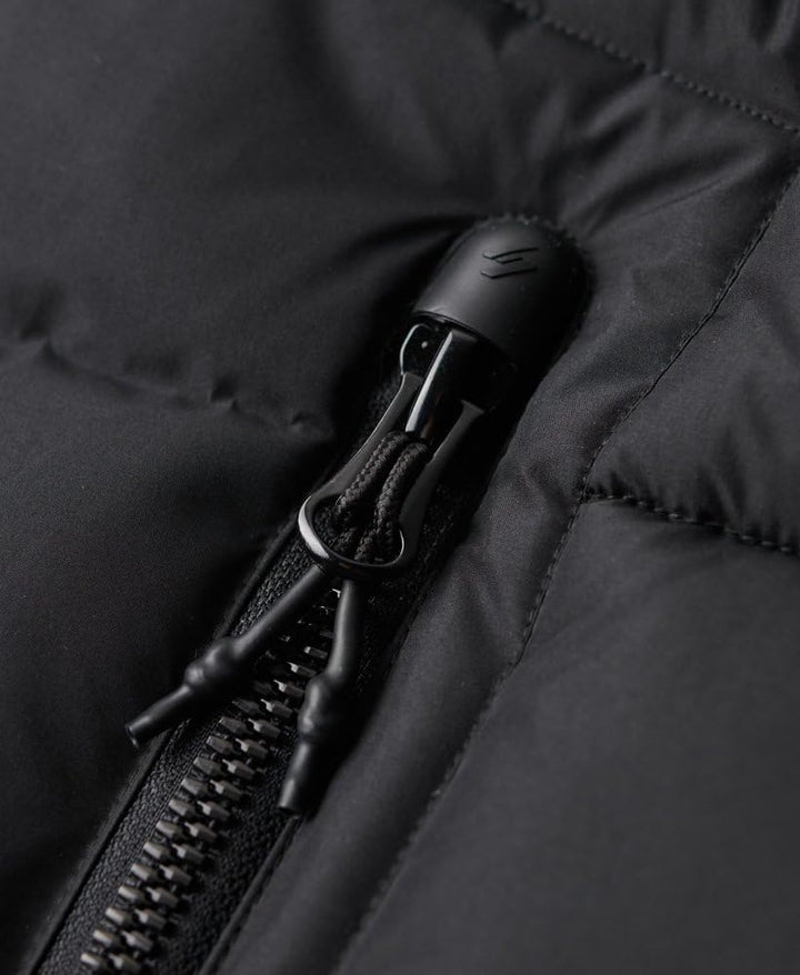 Superdry Herren Sportpuffer Gilet Jacke M Schwarz, M Schwarz