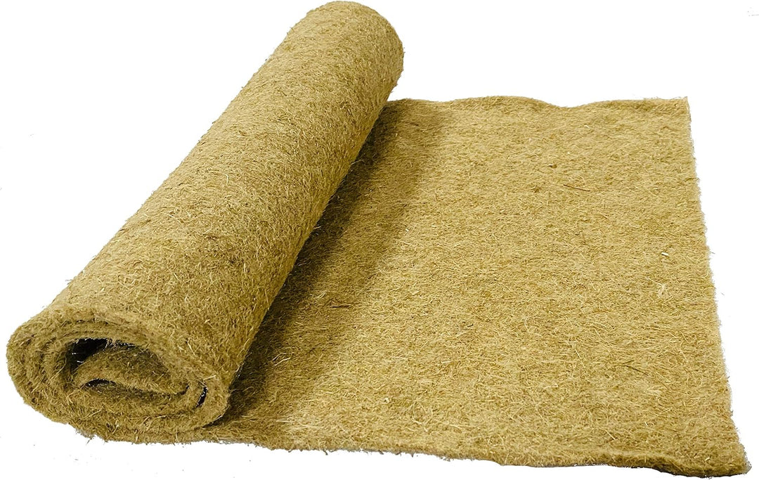 Nagerteppich 100% Hanf, 120 x 60 cm ca. 5 mm dick, 5er Pack, Nagermatte, Hanfmatte für Kaninchen,Mee