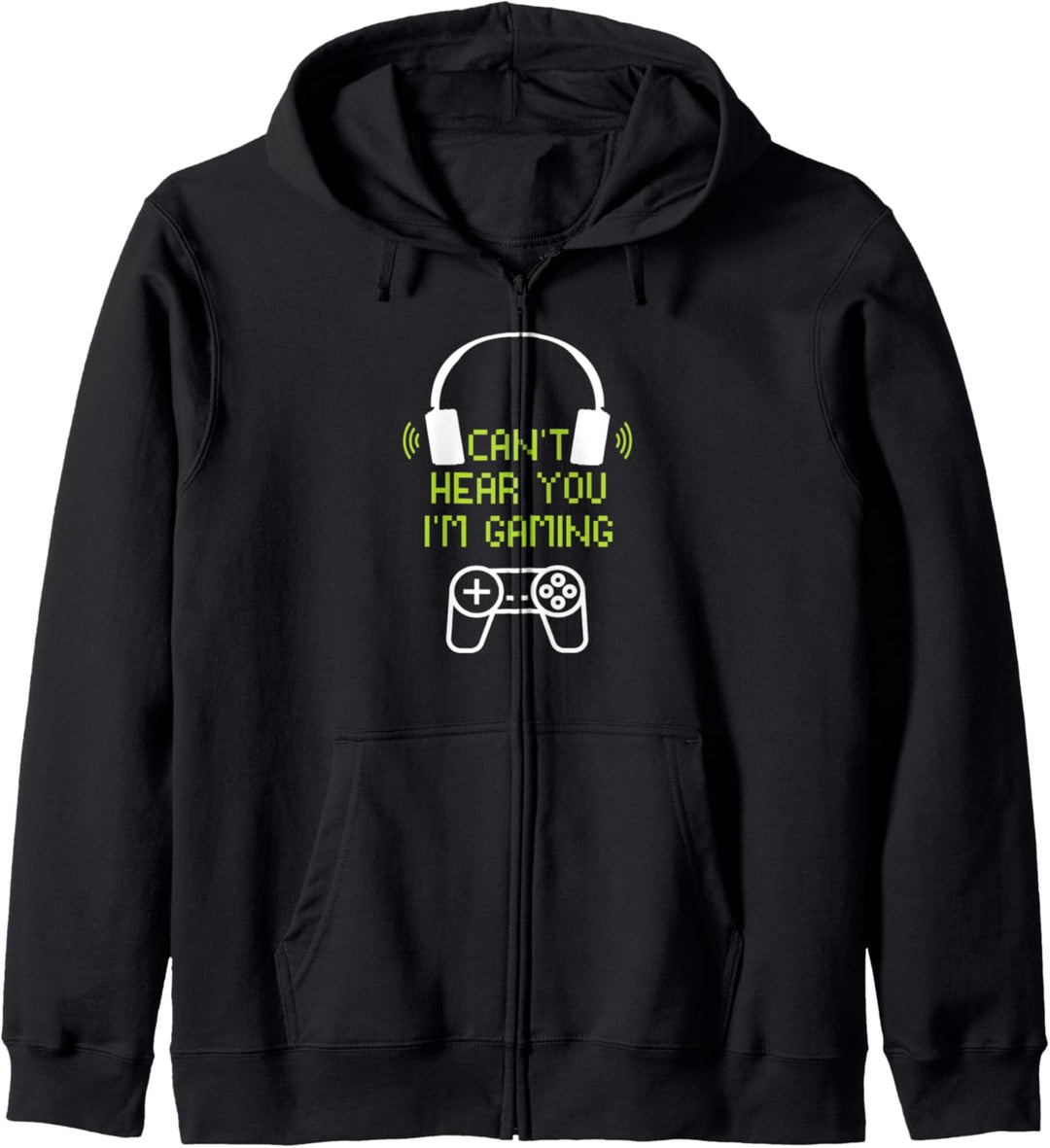 Funny Gamer Gift Headset Can't Hear You I'm Gaming Kapuzenjacke