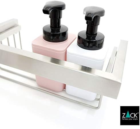 ZACK 40371 "LINEA" Duschkorb, Edelstahl matt,2.76 by 10.43 by 5.12"