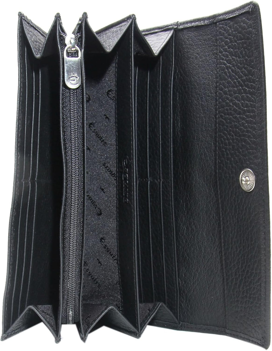 Esquire Deer Damenlangbörse 18 cm schwarz, Schwarz