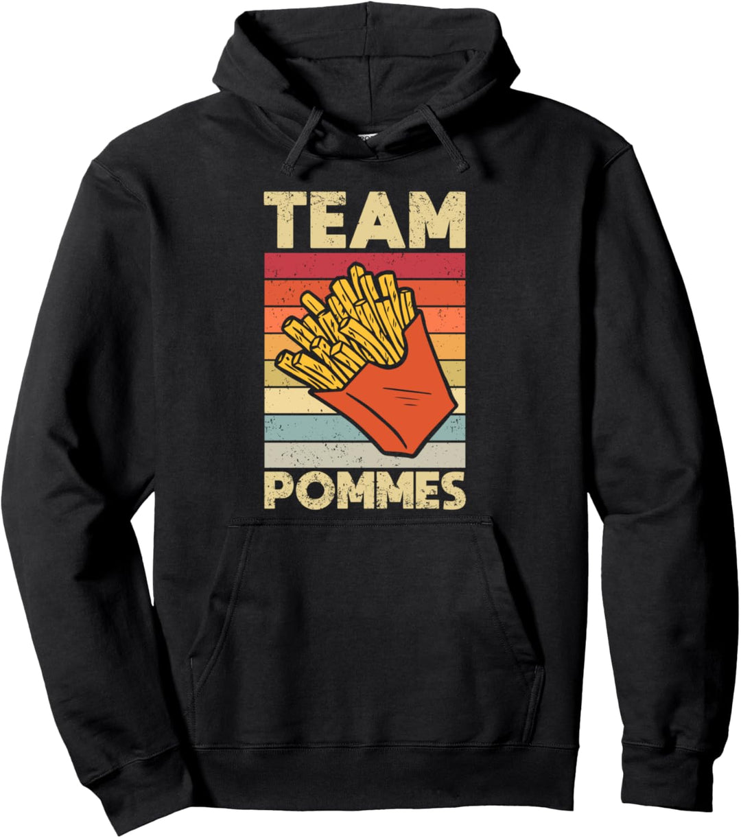 Team Pommes French Fries Crew Pommes Frites Geschenk Pullover Hoodie