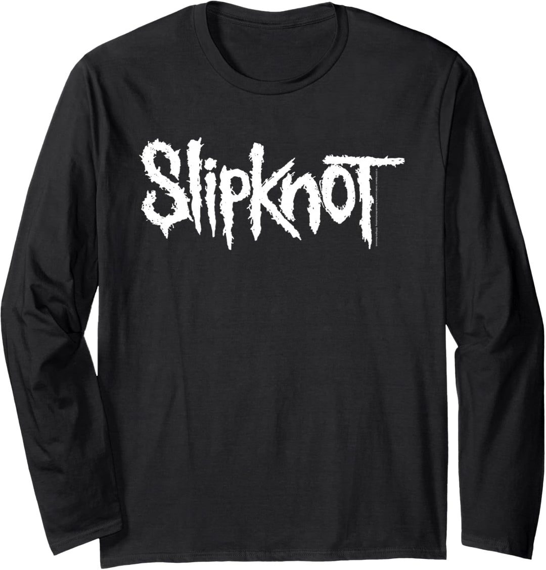 Slipknot offizielles einfarbiges Logo Langarmshirt