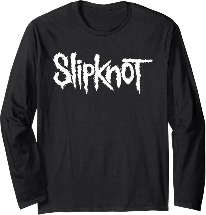 Slipknot offizielles einfarbiges Logo Langarmshirt