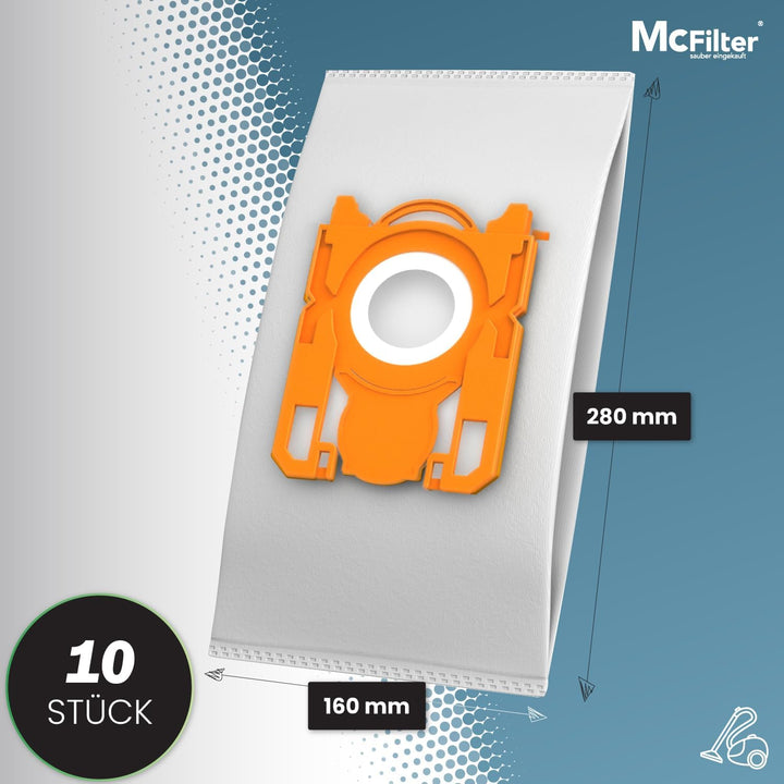 McFilter I 10 Staubsaugerbeutel + 1 Hepa Filter geeignet für AEG VX9-2-ÖKO Staubsauger, 5-lagiger Be