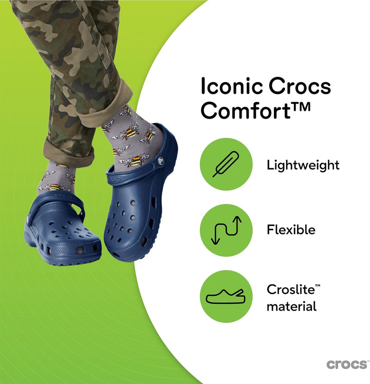 Crocs Unisex Classic (Best Sellers) Clogs 45/46 EU Dunkelblau, 45/46 EU Dunkelblau