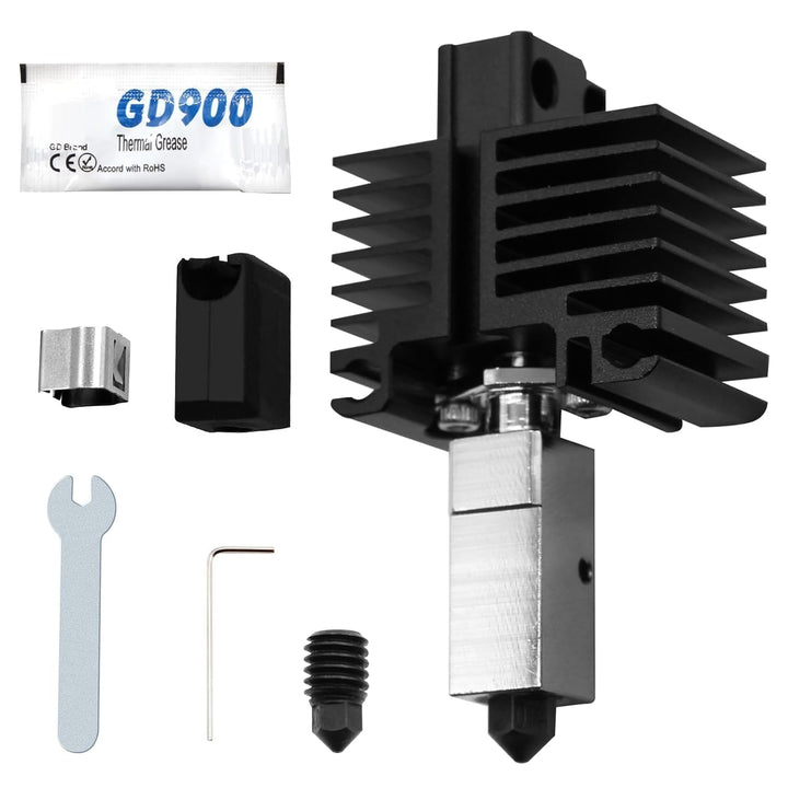 IMETRX Updated Bambu Lab X1/ P1P Hotend High Temp 500℃ with Extra Hardened Steel Nozzle 1PCS for Bam