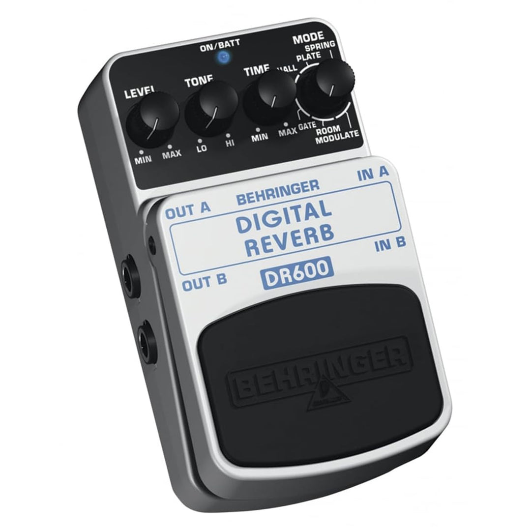 Behrimger DR600 Digitales Stereo-Reverb-Effektpedal DIGITAL REVERB DR600 Guitar Pedal, DIGITAL REVER